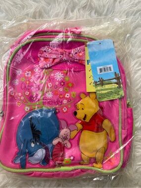 Kids Pink Winnie the Pooh & Friends Backpack - Cute Character Print 2YK